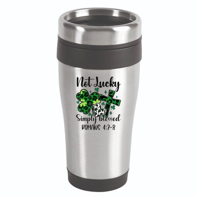Not Lucky Simply Blessed St PatrickS Day 16oz Travel Tumbler