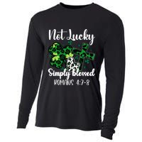 Not Lucky Simply Blessed St PatrickS Day Cooling Performance Long Sleeve Crew