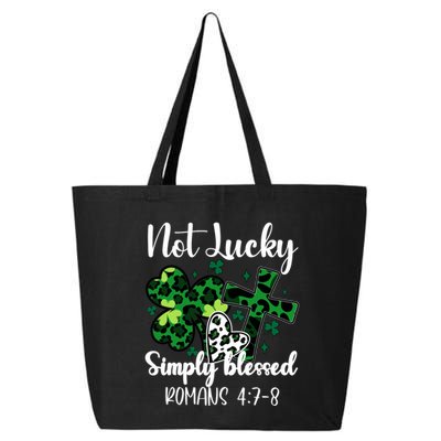 Not Lucky Simply Blessed St PatrickS Day 25L Jumbo Tote