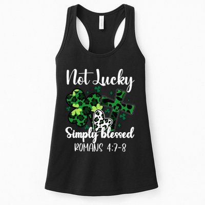 Not Lucky Simply Blessed St PatrickS Day Womens Tank Top