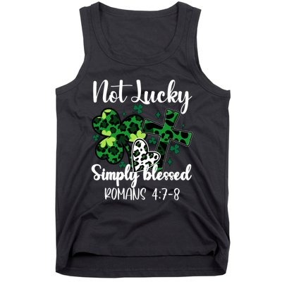 Not Lucky Simply Blessed St PatrickS Day Tank Top