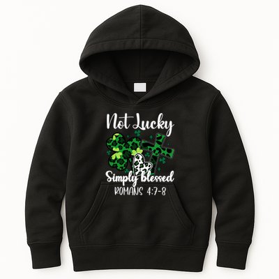 Not Lucky Simply Blessed St PatrickS Day Kids Hoodie