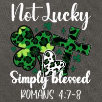 Not Lucky Simply Blessed St PatrickS Day Cotton Canvas Backpack