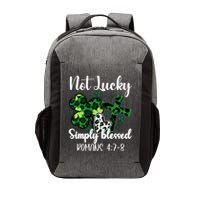 Not Lucky Simply Blessed St PatrickS Day Vector Backpack