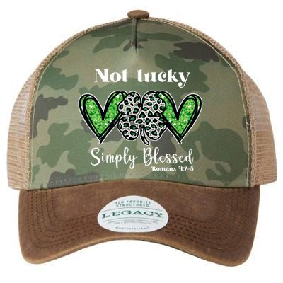 Not Lucky Simply Blessed Clover Legacy Tie Dye Trucker Hat