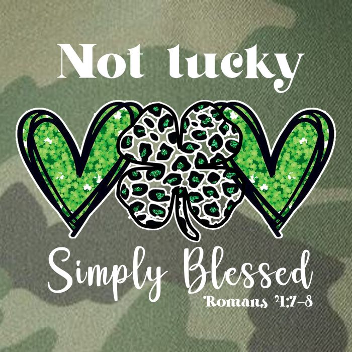 Not Lucky Simply Blessed Clover Legacy Tie Dye Trucker Hat