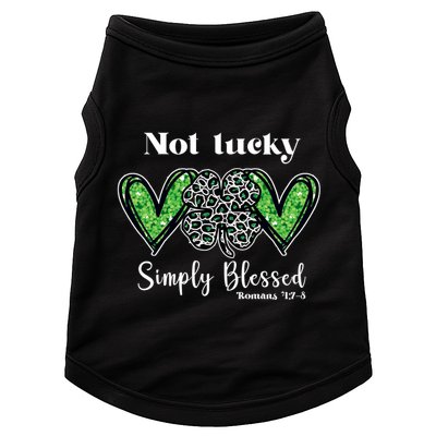 Not Lucky Simply Blessed Clover Doggie Tank