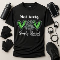 Not Lucky Simply Blessed Clover Performance Shirt
