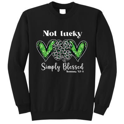 Not Lucky Simply Blessed Clover Sweatshirt