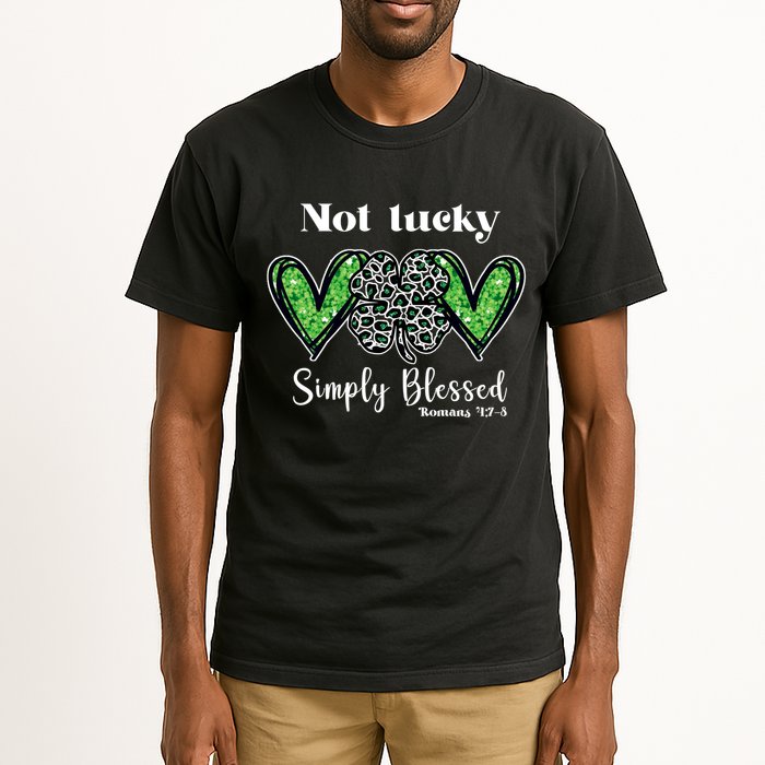 Not Lucky Simply Blessed Clover Tall T-Shirt
