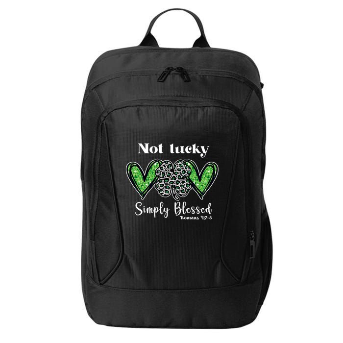 Not Lucky Simply Blessed Clover City Backpack