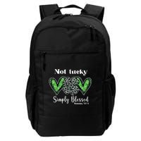 Not Lucky Simply Blessed Clover Backpack