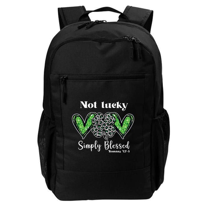 Not Lucky Simply Blessed Clover Backpack