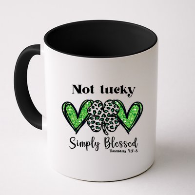 Not Lucky Simply Blessed Clover Mug