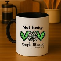 Not Lucky Simply Blessed Clover Mug