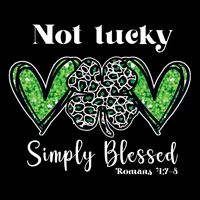 Not Lucky Simply Blessed Clover 16 in Basic Backpack
