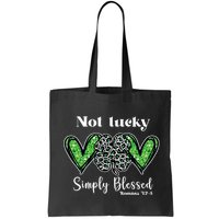 Not Lucky Simply Blessed Clover Bag