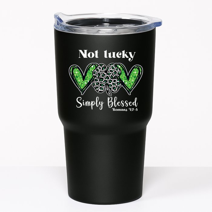 Not Lucky Simply Blessed Clover Tumbler