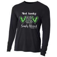 Not Lucky Simply Blessed Clover Cooling Performance Long Sleeve Crew
