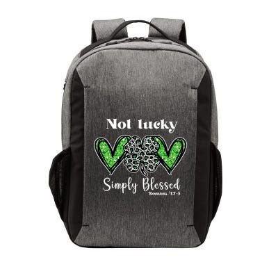 Not Lucky Simply Blessed Clover Vector Backpack