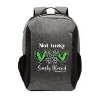 Not Lucky Simply Blessed Clover Vector Backpack