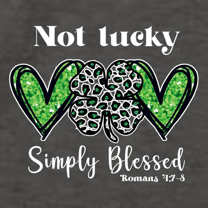 Not Lucky Simply Blessed Clover Vector Backpack
