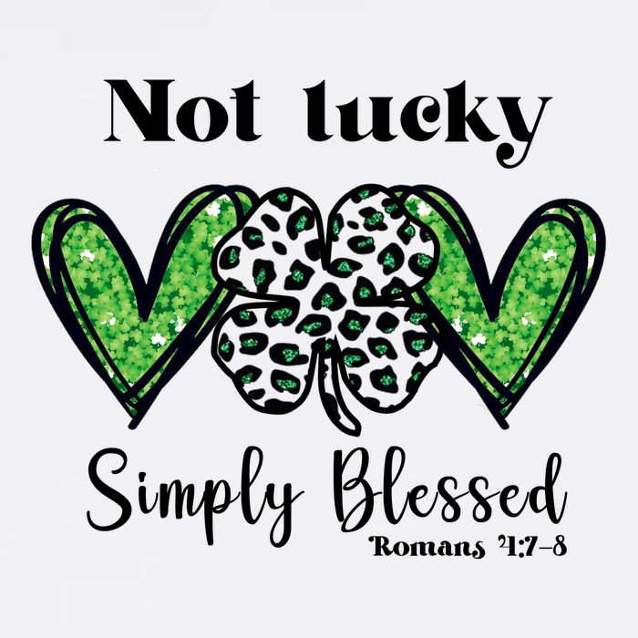 Not Lucky Simply Blessed Clover Garment-Dyed Sweatshirt