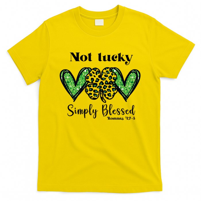 Not Lucky Simply Blessed Clover T-Shirt