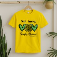 Not Lucky Simply Blessed Clover T-Shirt