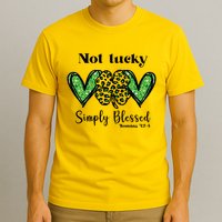 Not Lucky Simply Blessed Clover T-Shirt