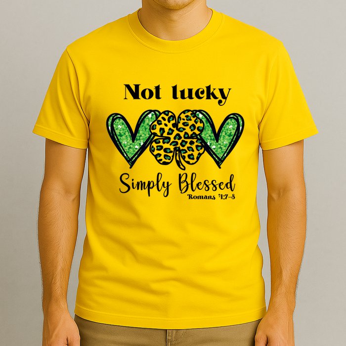 Not Lucky Simply Blessed Clover T-Shirt