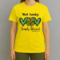 Not Lucky Simply Blessed Clover T-Shirt