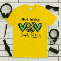 Not Lucky Simply Blessed Clover T-Shirt