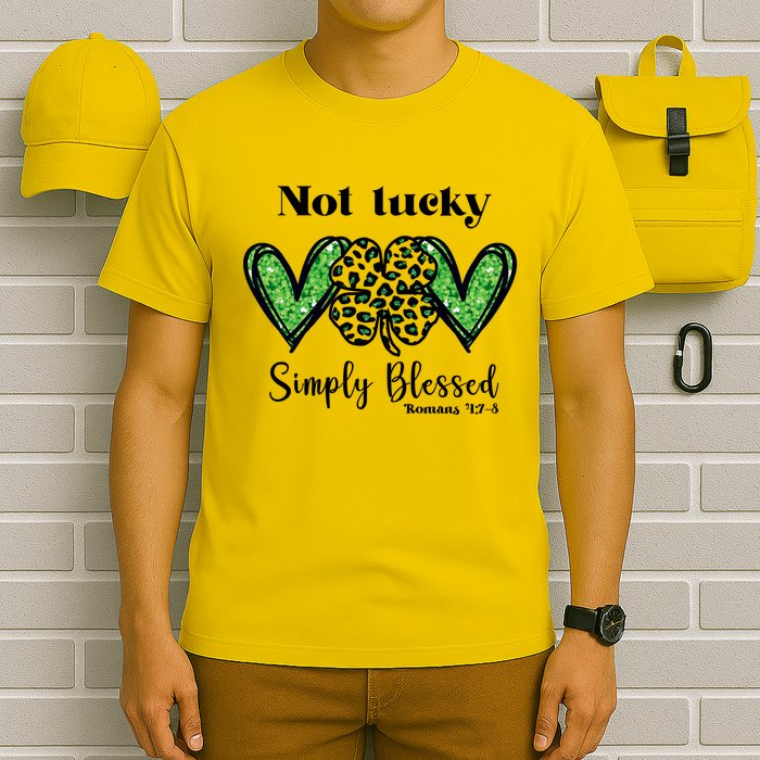Not Lucky Simply Blessed Clover T-Shirt