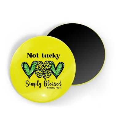 Not Lucky Simply Blessed Clover Magnet