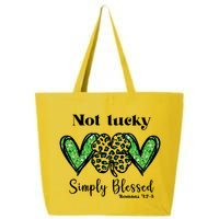 Not Lucky Simply Blessed Clover 25L Jumbo Tote