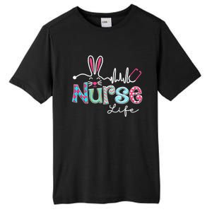 Nurse Life Stethoscope Nursing Cute Easter Bunny Easter Day Gift Tall Fusion ChromaSoft Performance T-Shirt