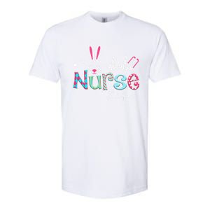 Nurse Life Stethoscope Nursing Cute Easter Bunny Easter Day Gift Softstyle CVC T-Shirt