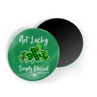 Not Lucky Simply Blessed Shamrock Christian St Patricks Day Magnet