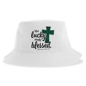 Not Lucky Simply Blessed Christian St Patricks Day Irish Sustainable Bucket Hat