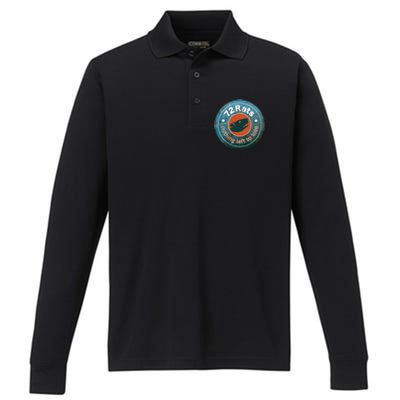 Nothing Left To Lose Circle Design Performance Long Sleeve Polo