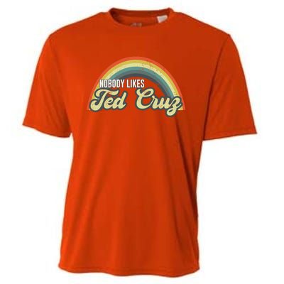 Nobody Likes Ted Cruz Rainbow Vintage Cooling Performance Crew T-Shirt