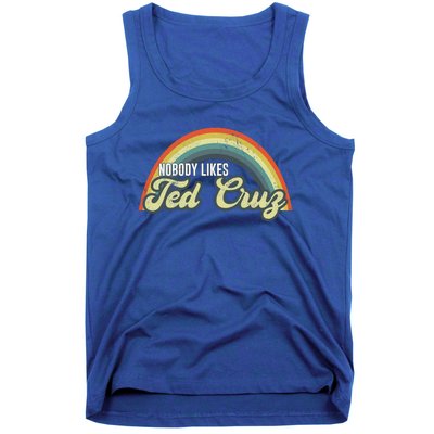 Nobody Likes Ted Cruz Rainbow Vintage Tank Top