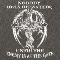 Nobody Loves The Warrior Until The Enemy Is At The Gate Cotton Canvas Backpack