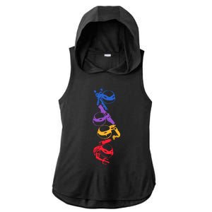 Ninja Lovers Turtle Fan Ladies PosiCharge Tri-Blend Wicking Draft Hoodie Tank