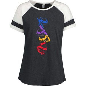 Ninja Lovers Turtle Fan Enza Ladies Jersey Colorblock Tee