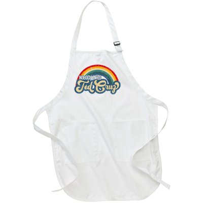 Nobody Likes Ted Cruz Rainbow Vintage Full-Length Apron With Pockets