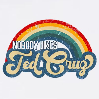Nobody Likes Ted Cruz Rainbow Vintage T-Shirt