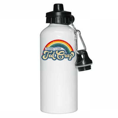 Nobody Likes Ted Cruz Rainbow Vintage Aluminum Water Bottle