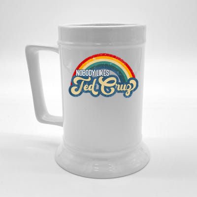 Nobody Likes Ted Cruz Rainbow Vintage Beer Stein